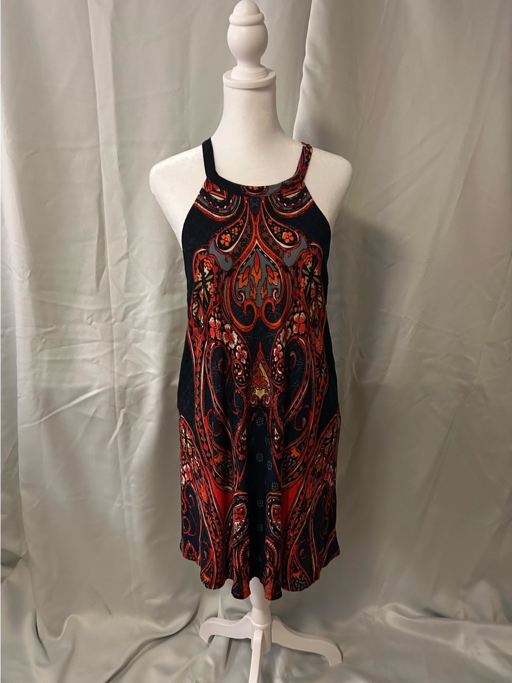 VENUS Paisley Print Halter Dress